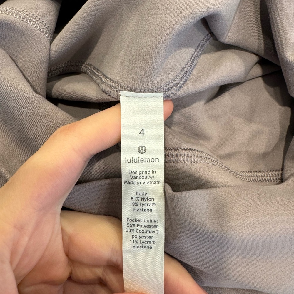 Like New Align™ High-Rise Short 6" - Deep Violet - Size 4 - Picture 3 of 3